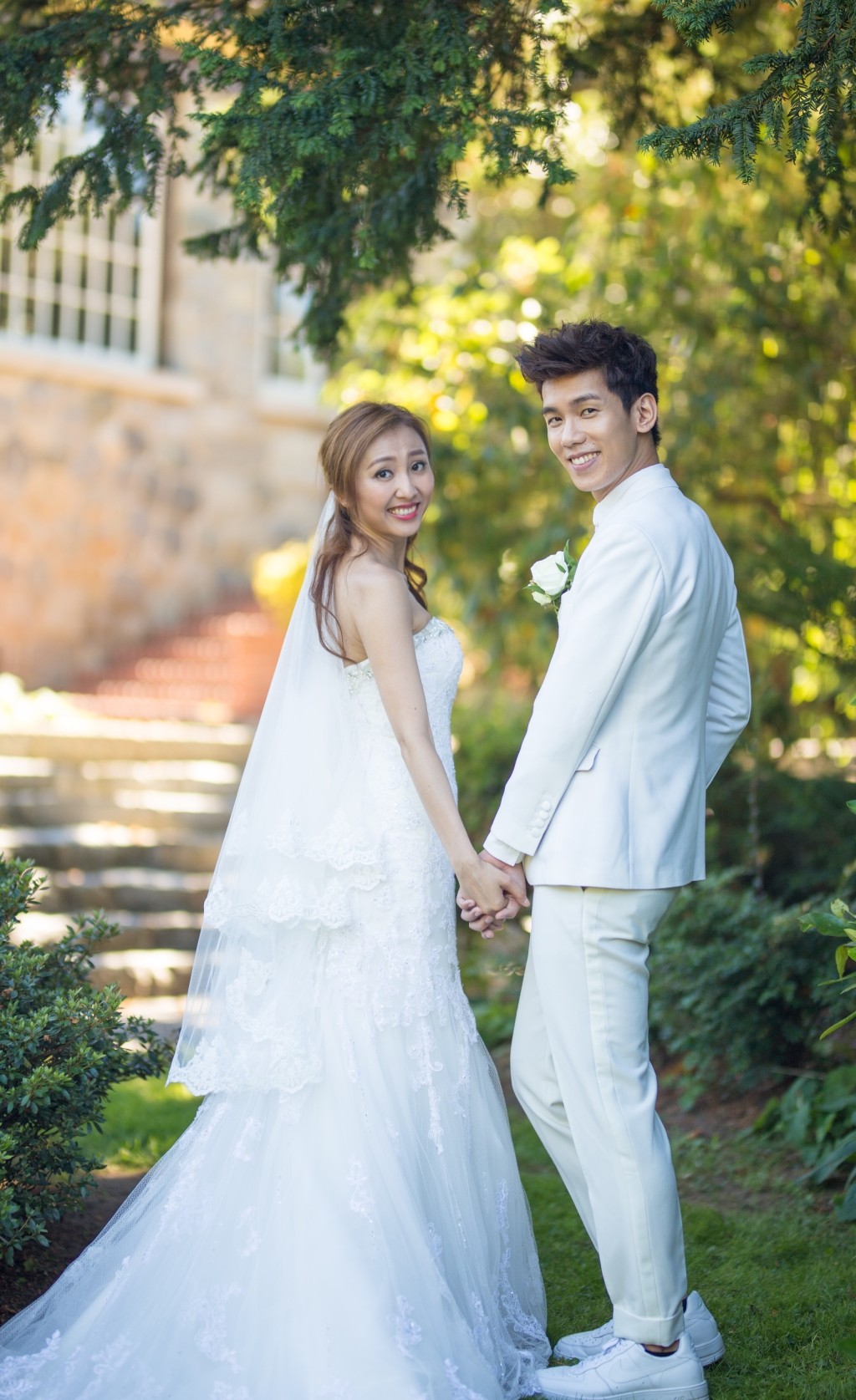 林奕匡與李靄璣於2017年結婚。
