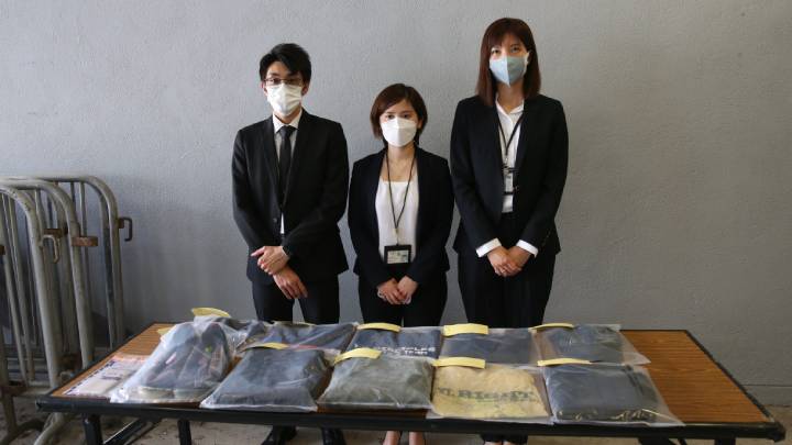 警方展示所得證物。