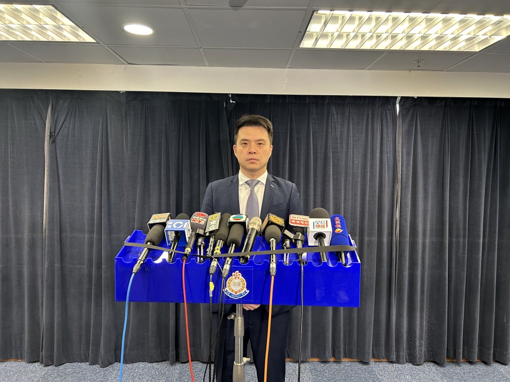 西九龍總區重案組第一隊總督察邱雨星。曾志恒攝 西九龍總區重案組第一隊總督察邱雨星。曾志恒攝