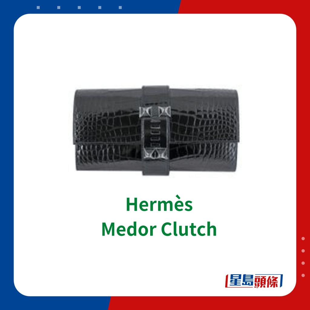 Hermès Medor Crocodile Clutch