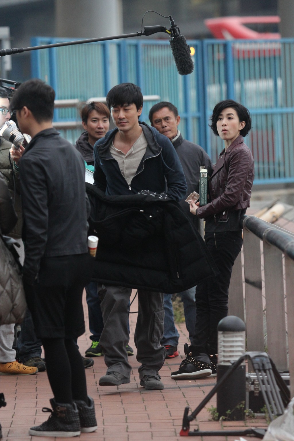 2014年，林峯与佘诗曼TVB剧集《使徒行者》。