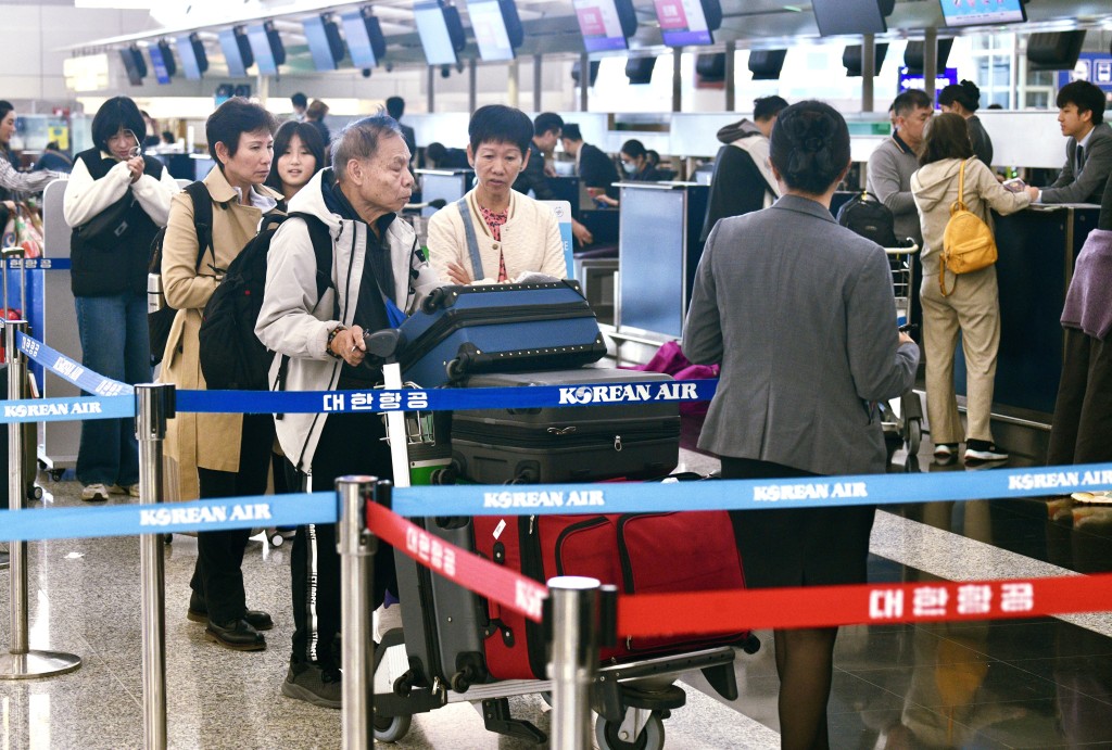 香港國際機場。（盧江球攝）