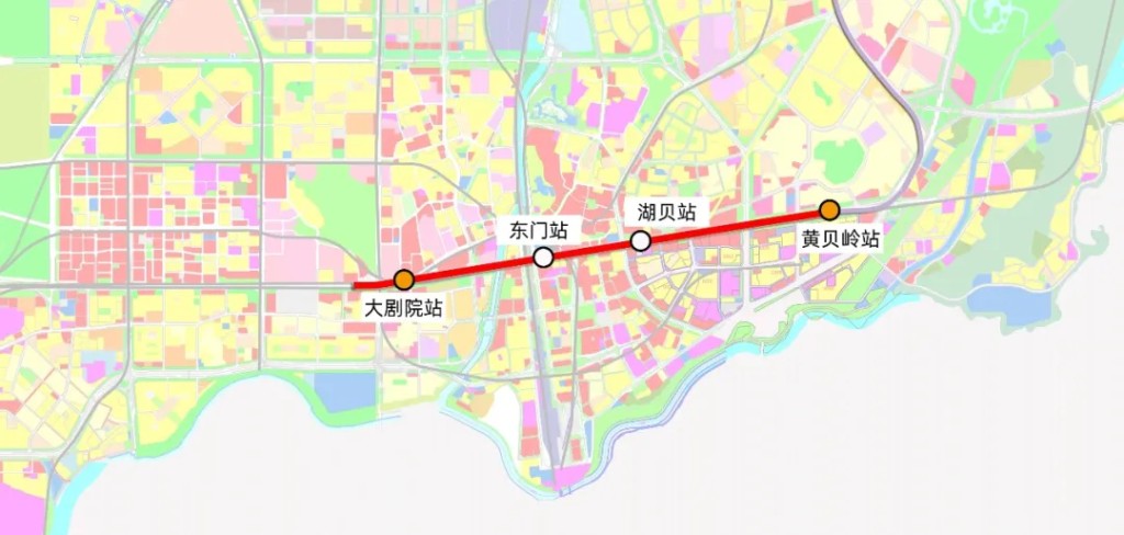 5號線西延線路示意圖