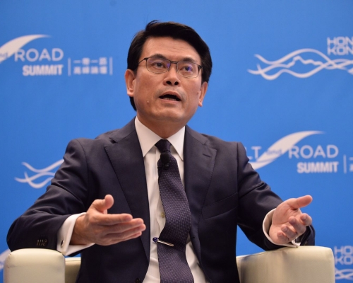 邱腾华展望未来20至30年，「一带一路」倡议将在全球经贸大形势占主导地位。