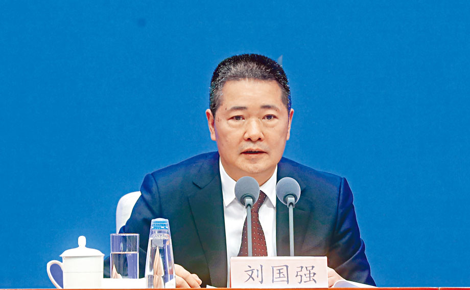 ■劉國強表示，疫情對中國經濟的影響是暫時的，中國經濟將繼續展現極強韌性。