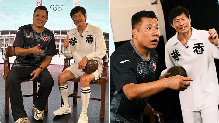 黃德斌為演好摩登粵劇《頂頭鎚》 向香港足球先生丘健威取經