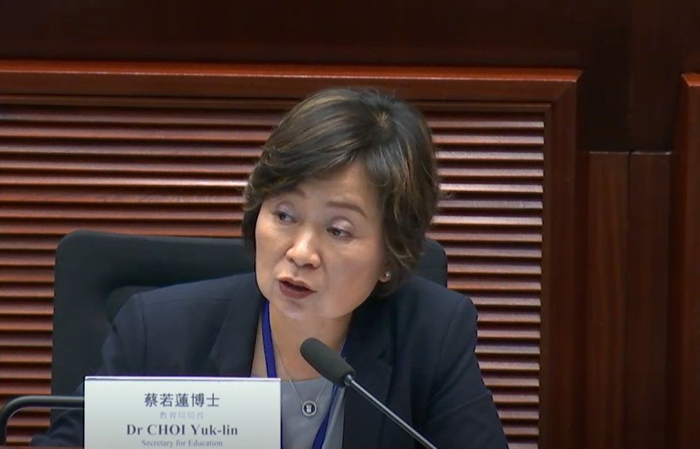 蔡若蓮表示，教育局積極推動教育創新，開展數字教育培育未來人才，迎接人工智能時代的挑戰和機遇。資料圖片