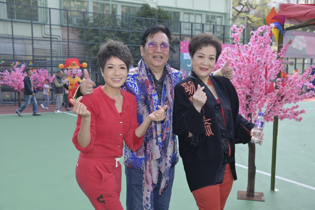 寶珮如和黃韻材等今日出席一個新春嘉年華活動。