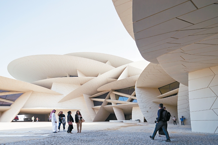 開幕3年多的卡塔爾國家博物館，是大家在當地觀看世界盃球賽時的藝行好去處。