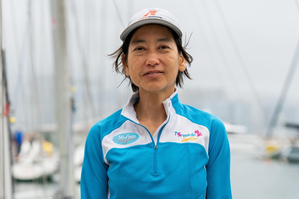 现为香港帆船运动总会主席的张美娴退役后转战Etchells 级别帆船。公关提供图片