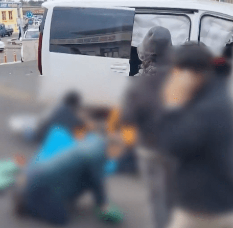 事故造成3死10傷。X@mbcnews畫面截圖 事故造成3死10傷。X@mbcnews畫面截圖