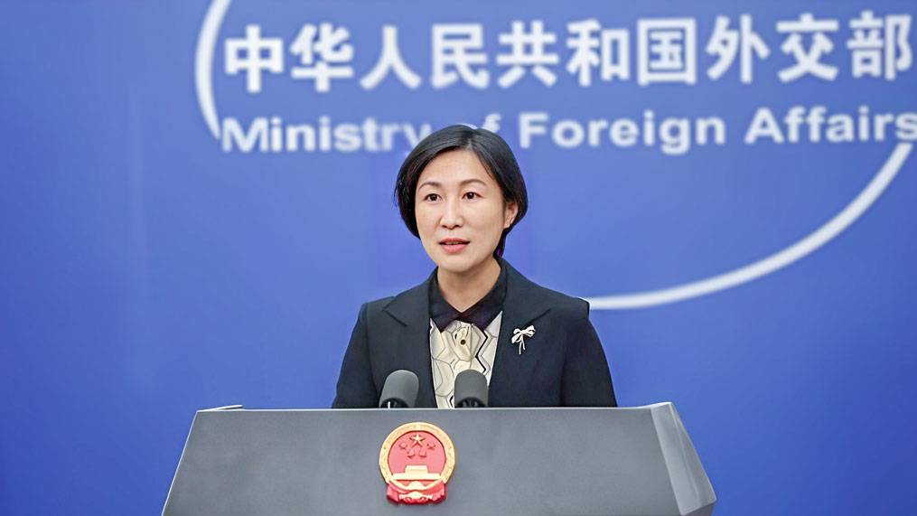 中國外交部發言人毛寧。 新華社