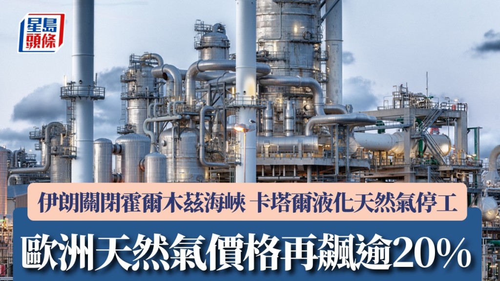 伊朗關閉霍爾木茲海峽 卡塔爾液化天然氣停工 歐洲天然氣價格再飆逾20%