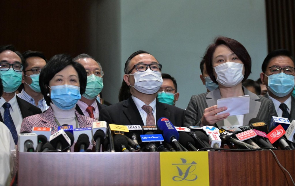 建制派議員指支持人大通過港區國安法決定草案。