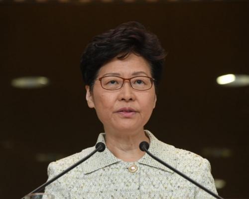 林鄭月娥批評暴力升級促支持執法機關。