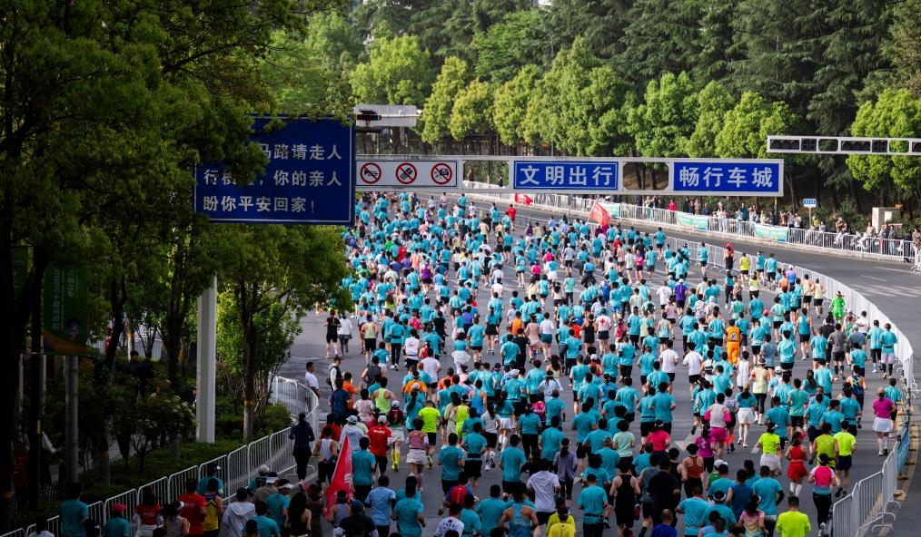 內地逾百場馬拉松賽事近期被臨時取消或延期。 新華社 內地逾百場馬拉松賽事近期被臨時取消或延期。 新華社