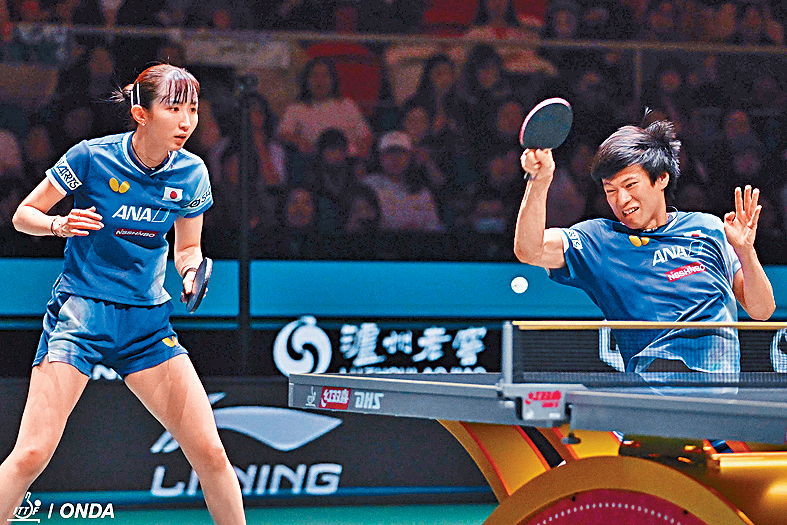 戶上隼輔和早田希娜於混雙為日本先拔頭籌。