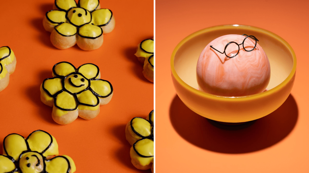 Cafe推出了多款《doodoodoo》主題甜品，包括「doo 」雪糕球及花花「 doonuts」冬甩。