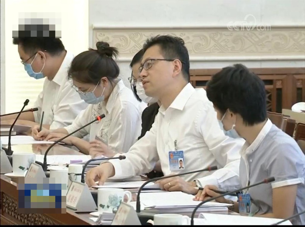 港區人大代表吳秋北。 影片截圖