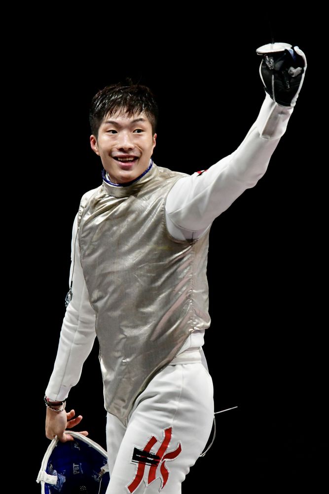 張家朗說獲勝一刻的笑容是由心而發。