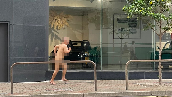 拍摄照片网民称男子事发前一边驾驶一边叫喊。香港突发事故报料区facebook图片