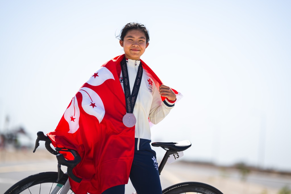 羅靖喬在今屆亞青運取得2面獎牌。港協暨奧委會圖片