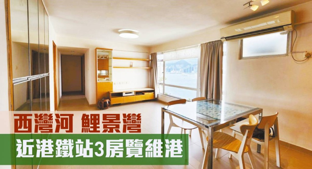 睇樓王|西灣河鯉景灣 近港鐵站3房覽維港