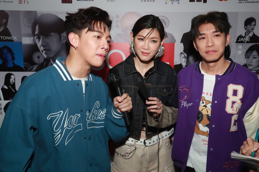 MC張天賦、陳蕾與洪嘉豪昨晚參與一個慈善音樂會演出。