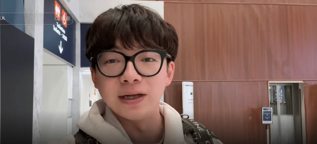 另一位自稱滯留南極的旅客拍片分享。 另一位自稱滯留南極的旅客拍片分享。