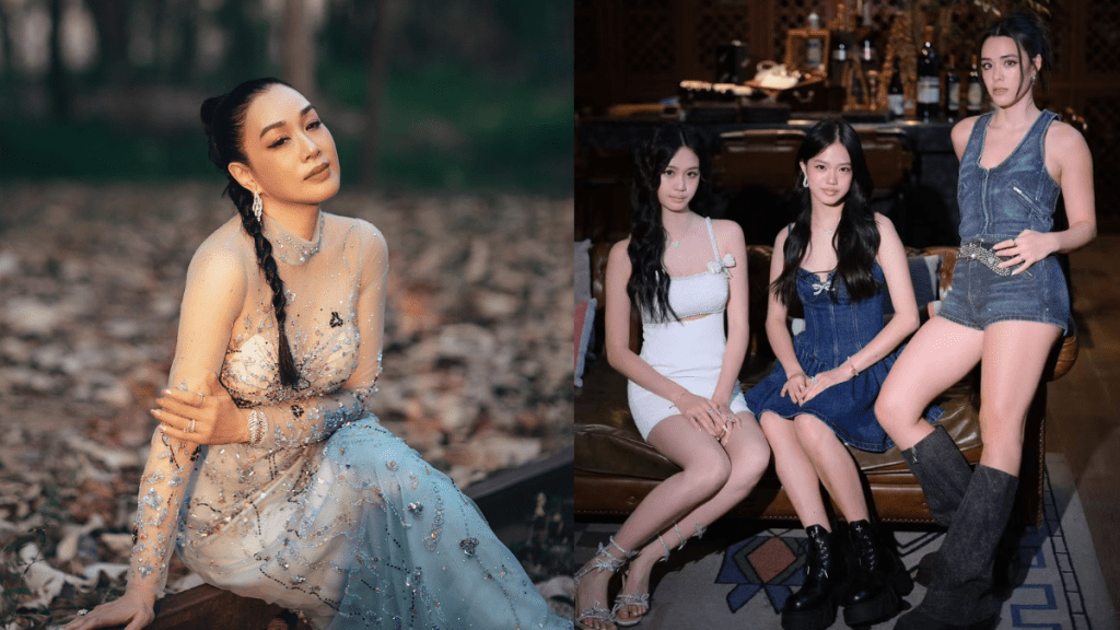 鍾麗緹女兒三姊妹泳裝大解放  16歲細女靠一部位KO家姐  曾天生弱視花2年時間治療