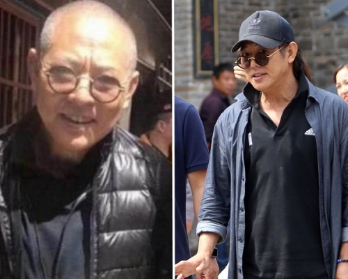 56岁的李连杰之前传闻患病，网上流出他剃了一头短发，发根斑白的照片。 