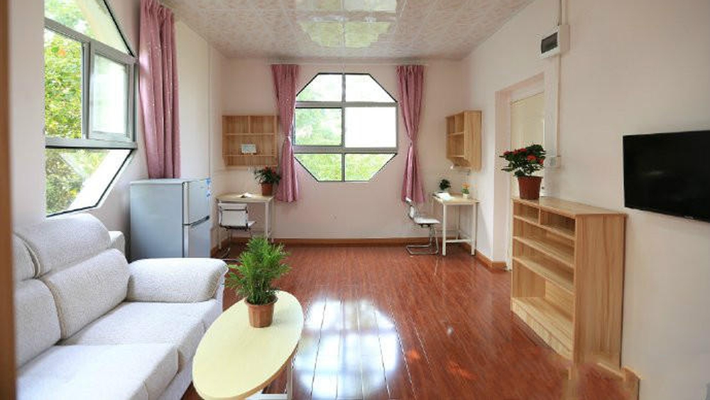 高校「高標準二人間」。新華社資料圖