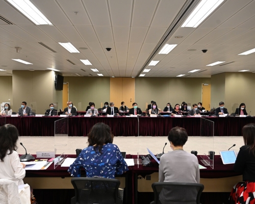 兒童事務委員會開會。政府新聞處圖片