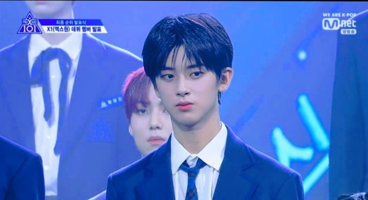 金旻奎在《PRODUCE X 101》奪第17名。