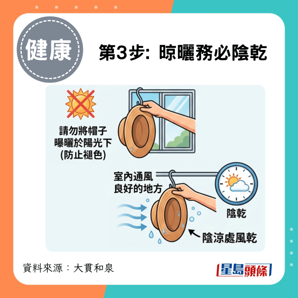 第3步: 晾曬務必陰乾