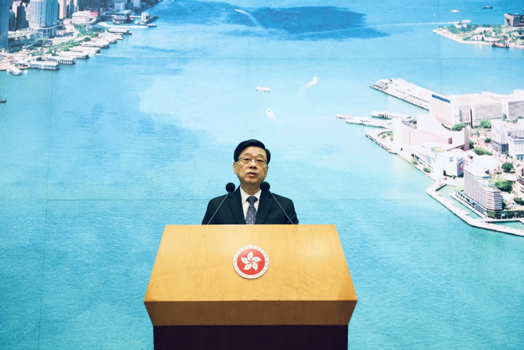 李家超6月初率團訪中亞。何家豪攝 李家超6月初率團訪中亞。何家豪攝