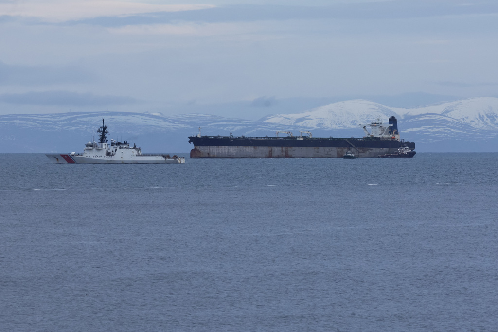今年1月14日，遭美軍扣押的另一艘油輪「貝拉1號」。美聯社