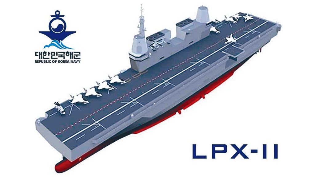 南韓宣布將建造的輕型航母，可裝載F-35B戰機。