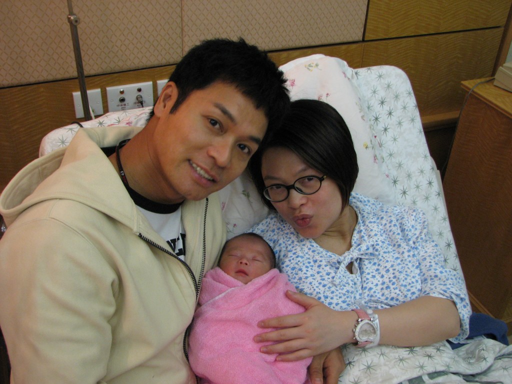 郭晉安與歐倩怡結婚翌年造人成功。