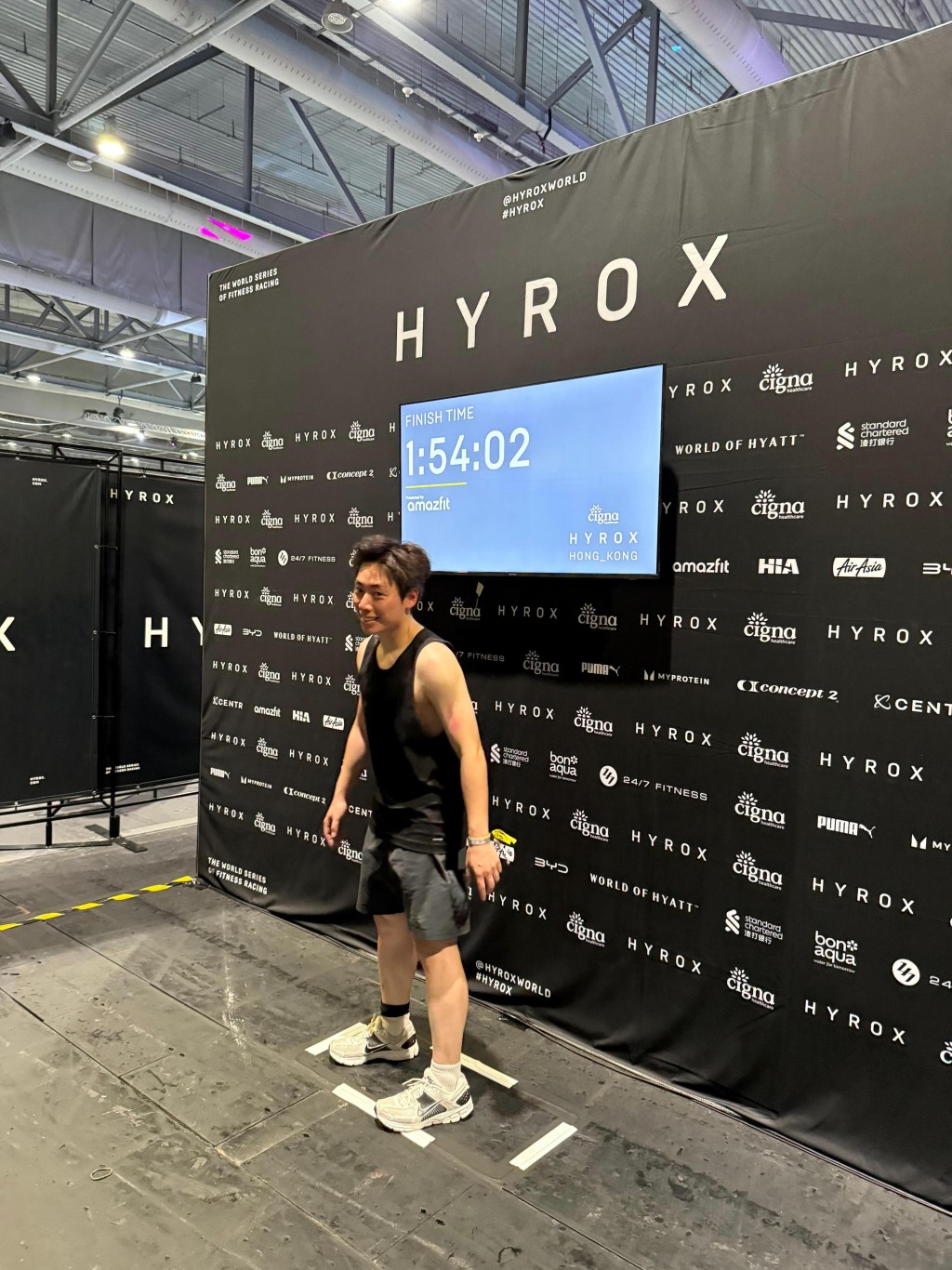 麥兆恒參與 HYROX 體能挑戰賽。 麥兆恒參與 HYROX 體能挑戰賽。