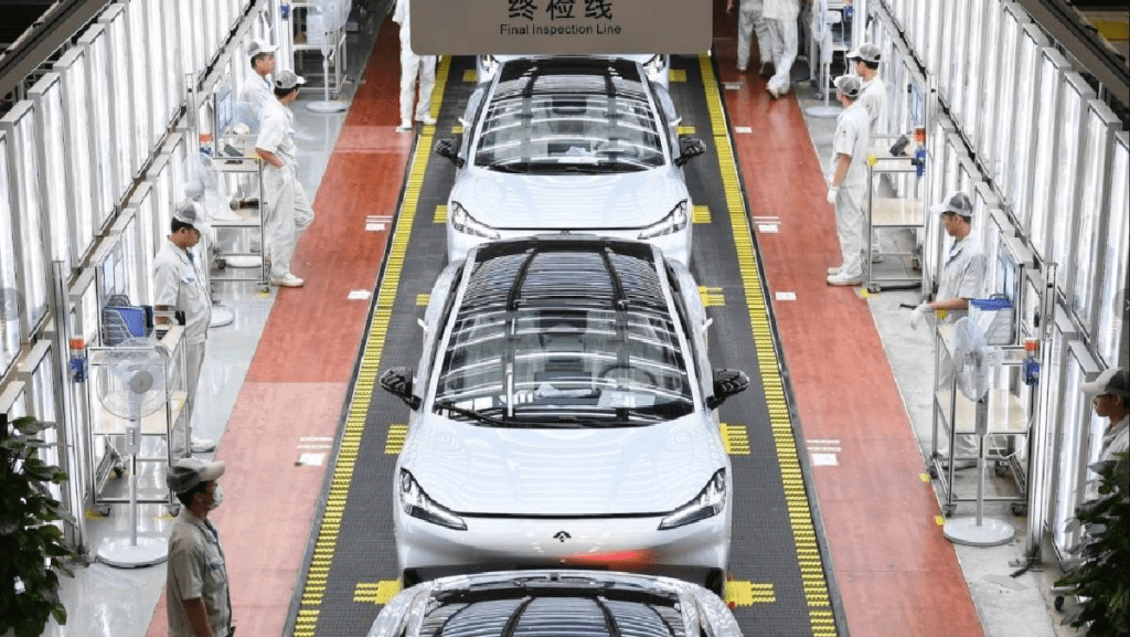去年中國出口至美國的電動汽車數量僅逾1萬輛，在出口總量中佔比不足1%。因此，加至100%的關稅實際影響不大。