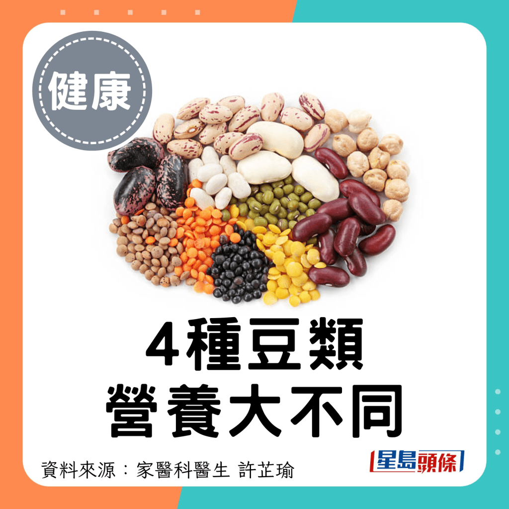 4种豆类大不同。