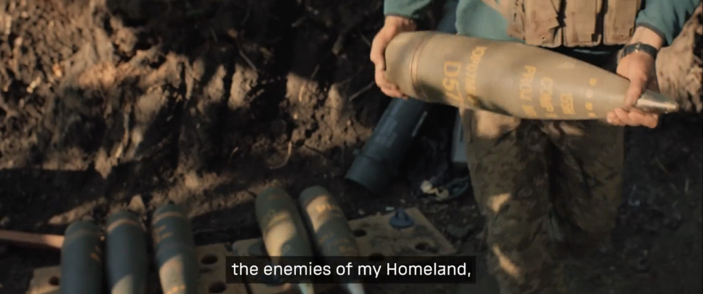 烏方在反攻宣傳影片展示彈藥軍備。