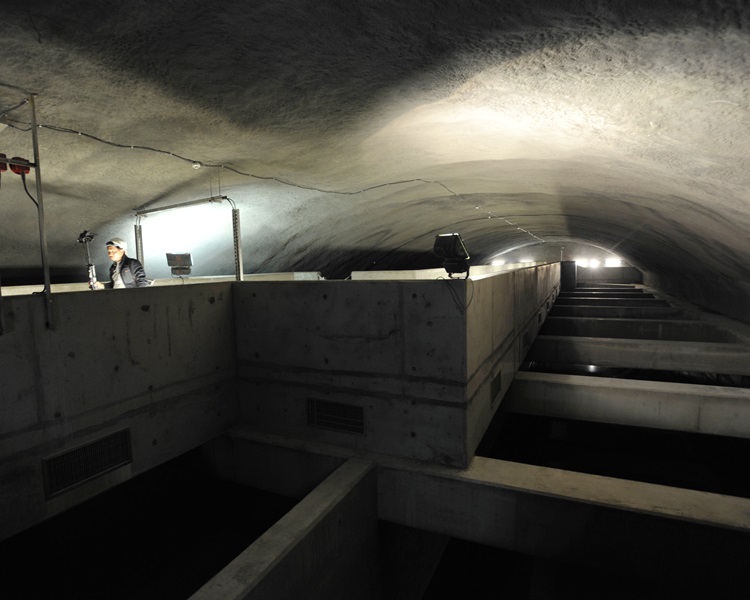 配水庫內實況,圖為港大西區配水庫內部。資料圖片