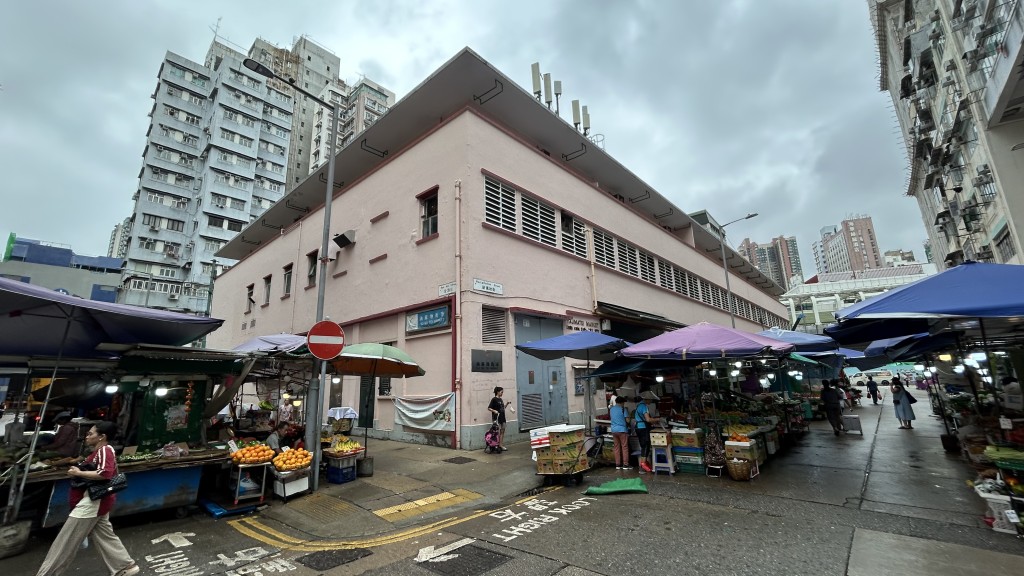 現場是油麻地街市。蔡楚輝攝 現場是油麻地街市。蔡楚輝攝