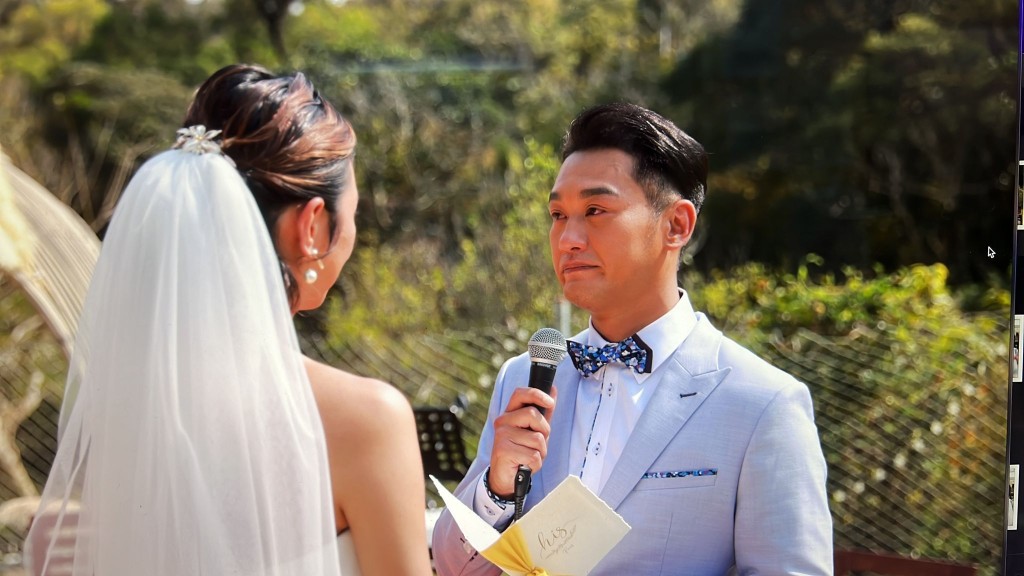 吴浩康郭思琳于今年3月举行小型婚礼注册。