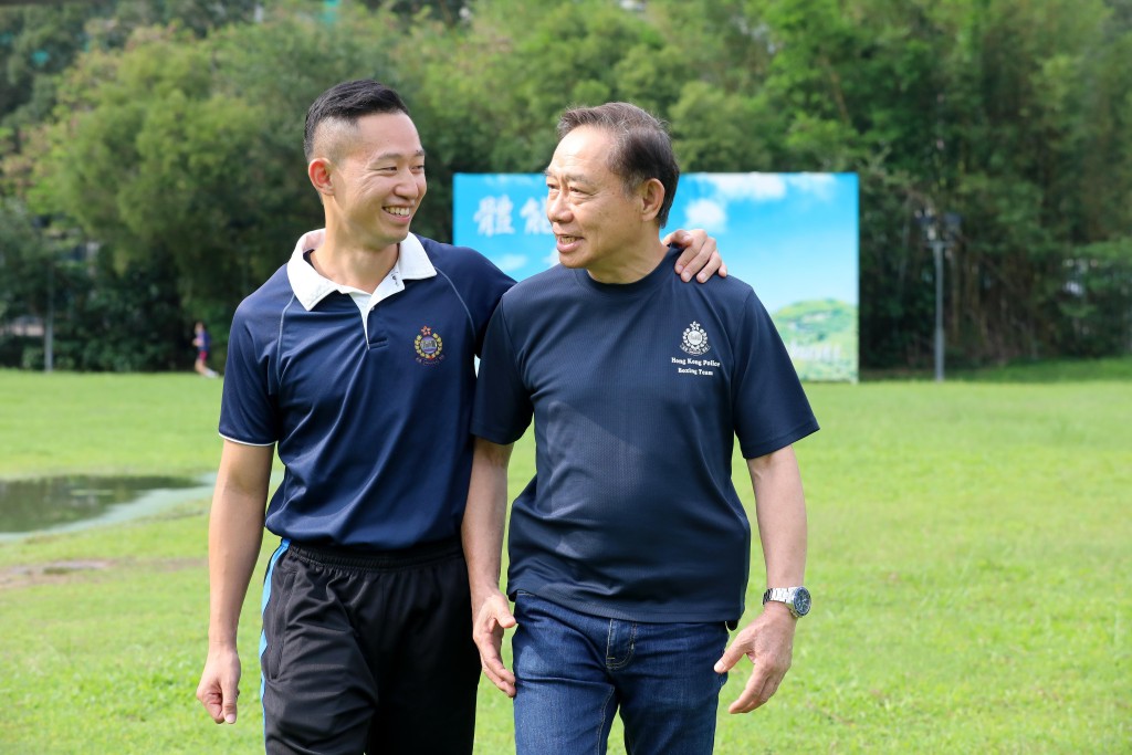 吳家豪（左）與父親見證無數迷惘少年透過拳擊重拾自信。