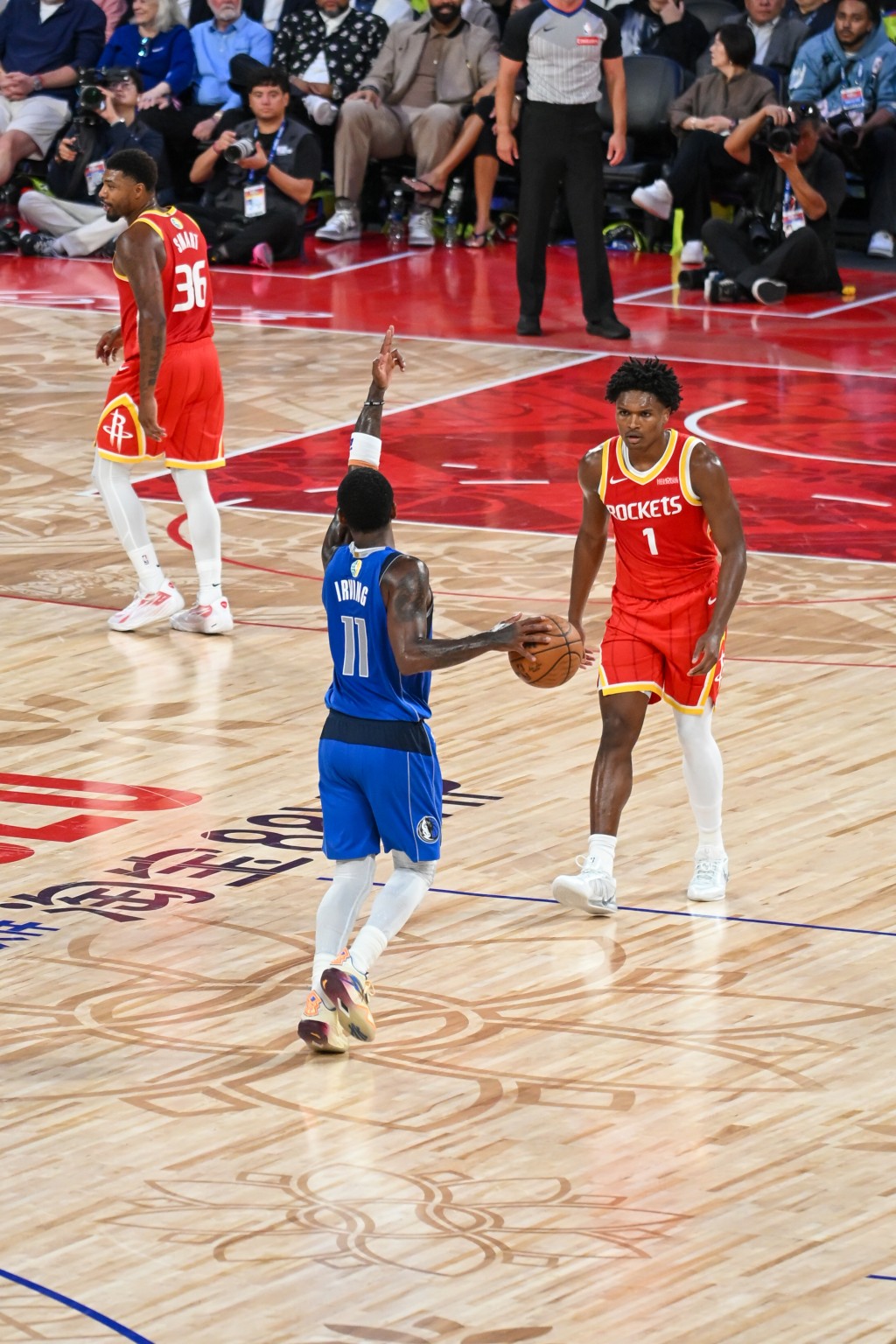 汤逊霸气指NBA入面无人难守。摄影：魏国谦