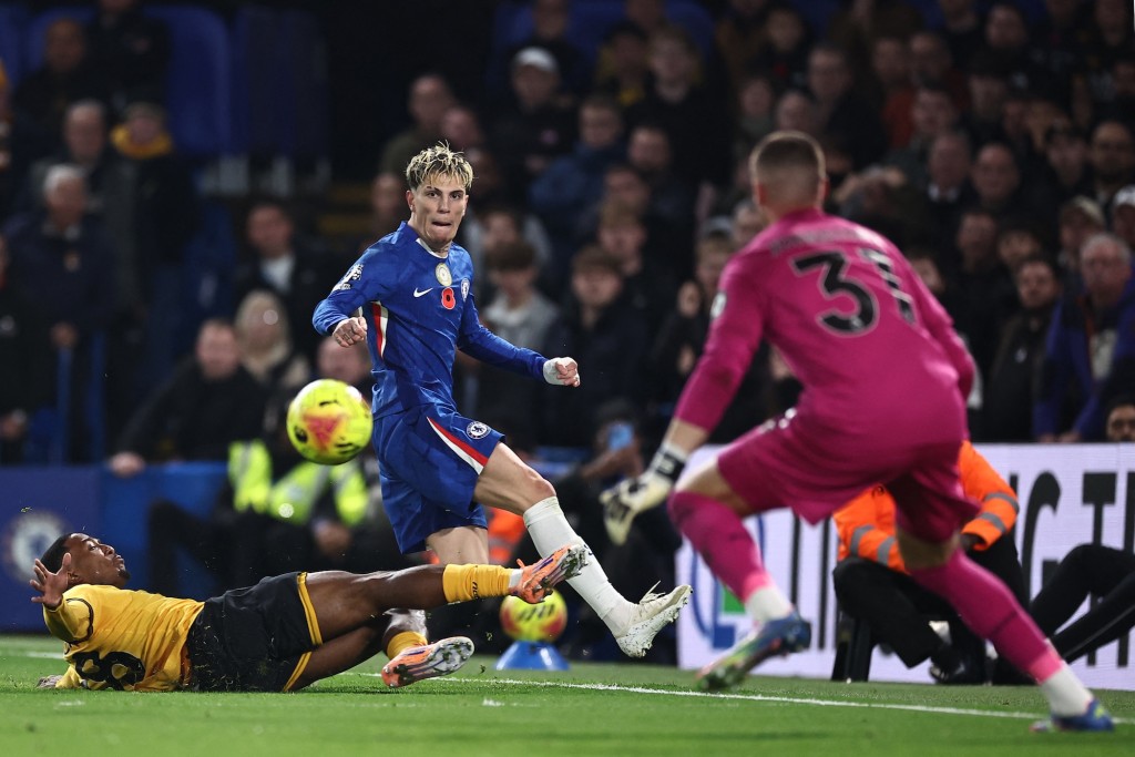 車路士3：0狼隊。法新社