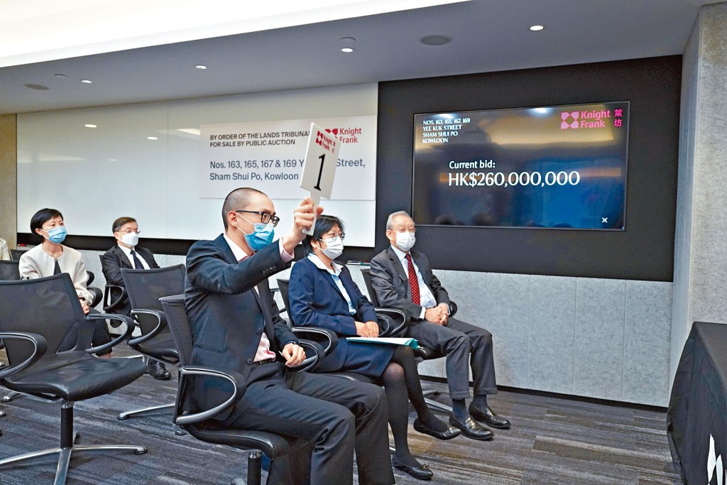 青建國際等昨以底價2.6億成功統一醫局街舊樓業權。